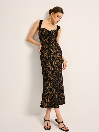 Chic Crochet Frontless Summer Dress