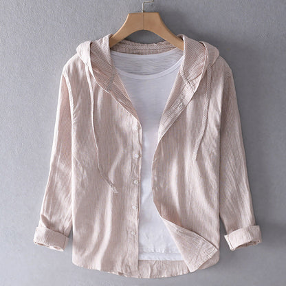 Image of Lacey | Women's Hooded Button-Down Blouse