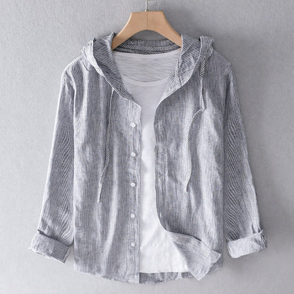 Image of Lacey | Women's Hooded Button-Down Blouse