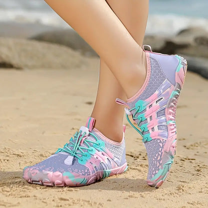 Ladies Barefoot Water Shoes - WaveFlex-Lavender-3.0-Nora Luxe