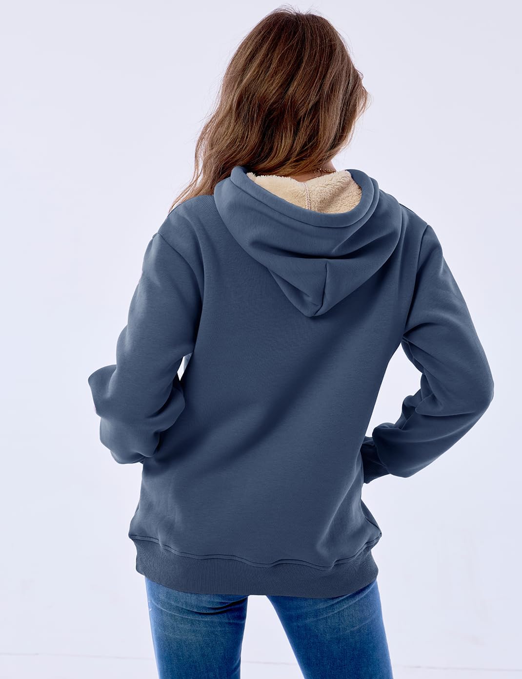 Ladies Casual Lined Hoodie - Lilly-Black-S-Nora Luxe