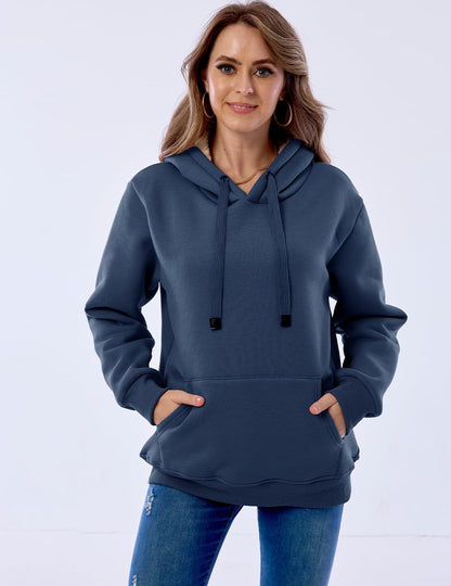 Ladies Casual Lined Hoodie - Lilly-Black-S-Nora Luxe