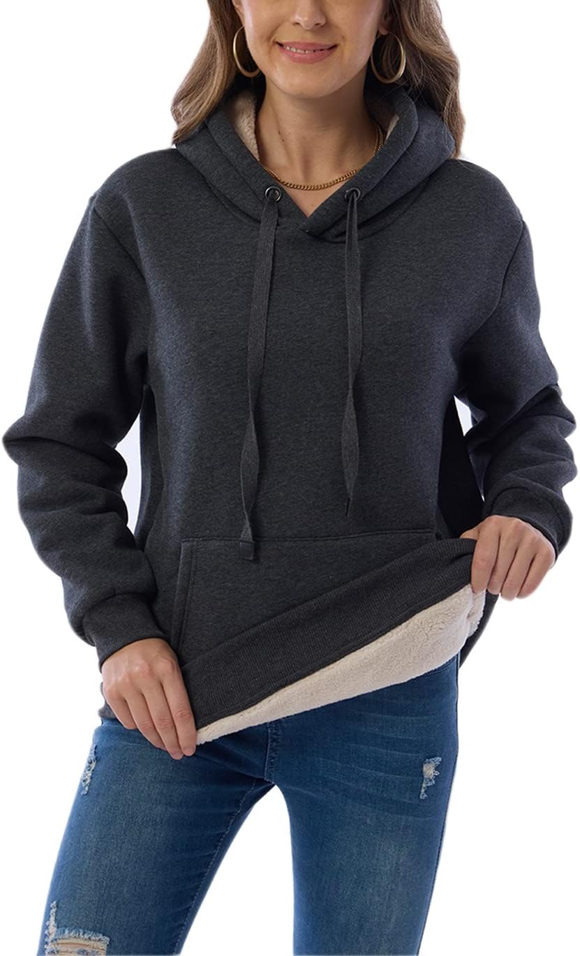 Ladies Casual Lined Hoodie - Lilly-Black-S-Nora Luxe