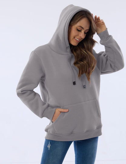 Ladies Casual Lined Hoodie - Lilly-Black-S-Nora Luxe
