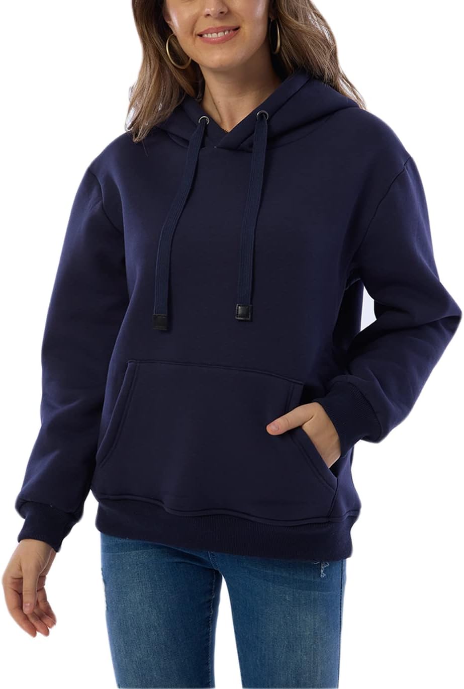 Ladies Casual Lined Hoodie - Lilly-Black-S-Nora Luxe