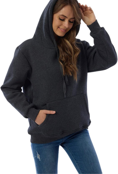 Ladies Casual Lined Hoodie - Lilly-Black-S-Nora Luxe