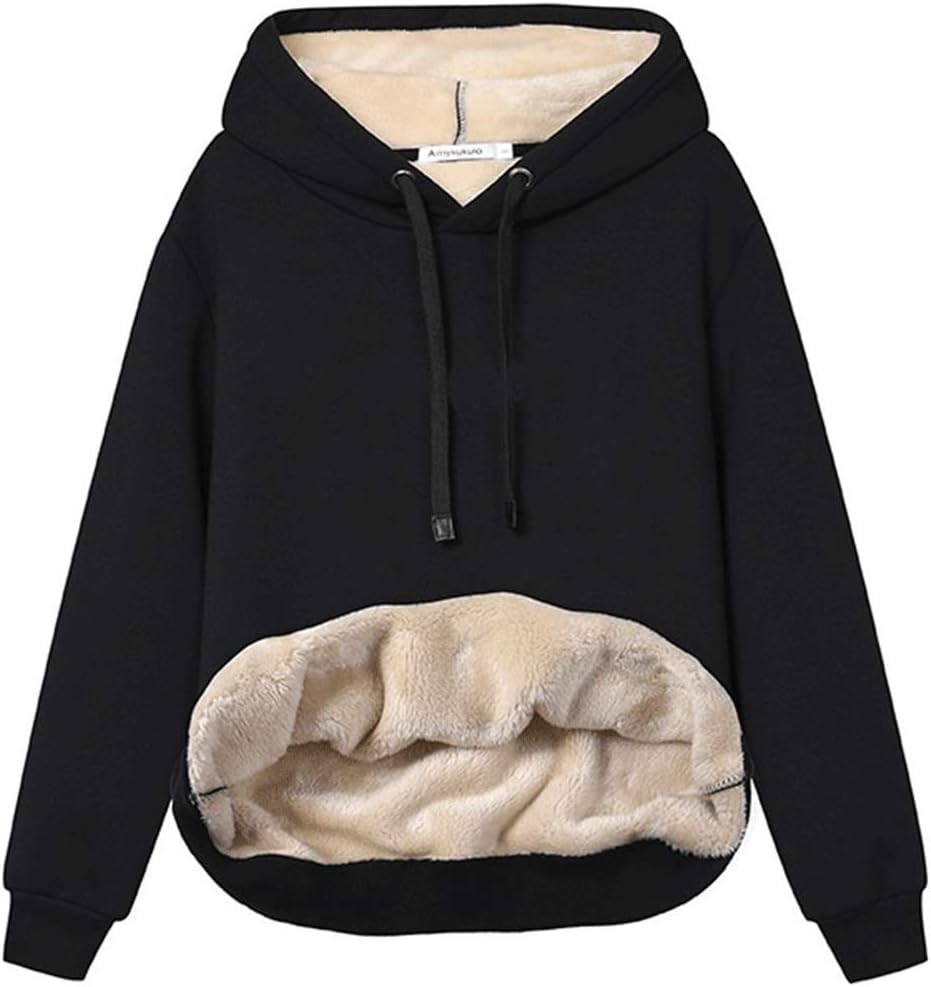 Ladies Casual Lined Hoodie - Lilly-Black-S-Nora Luxe