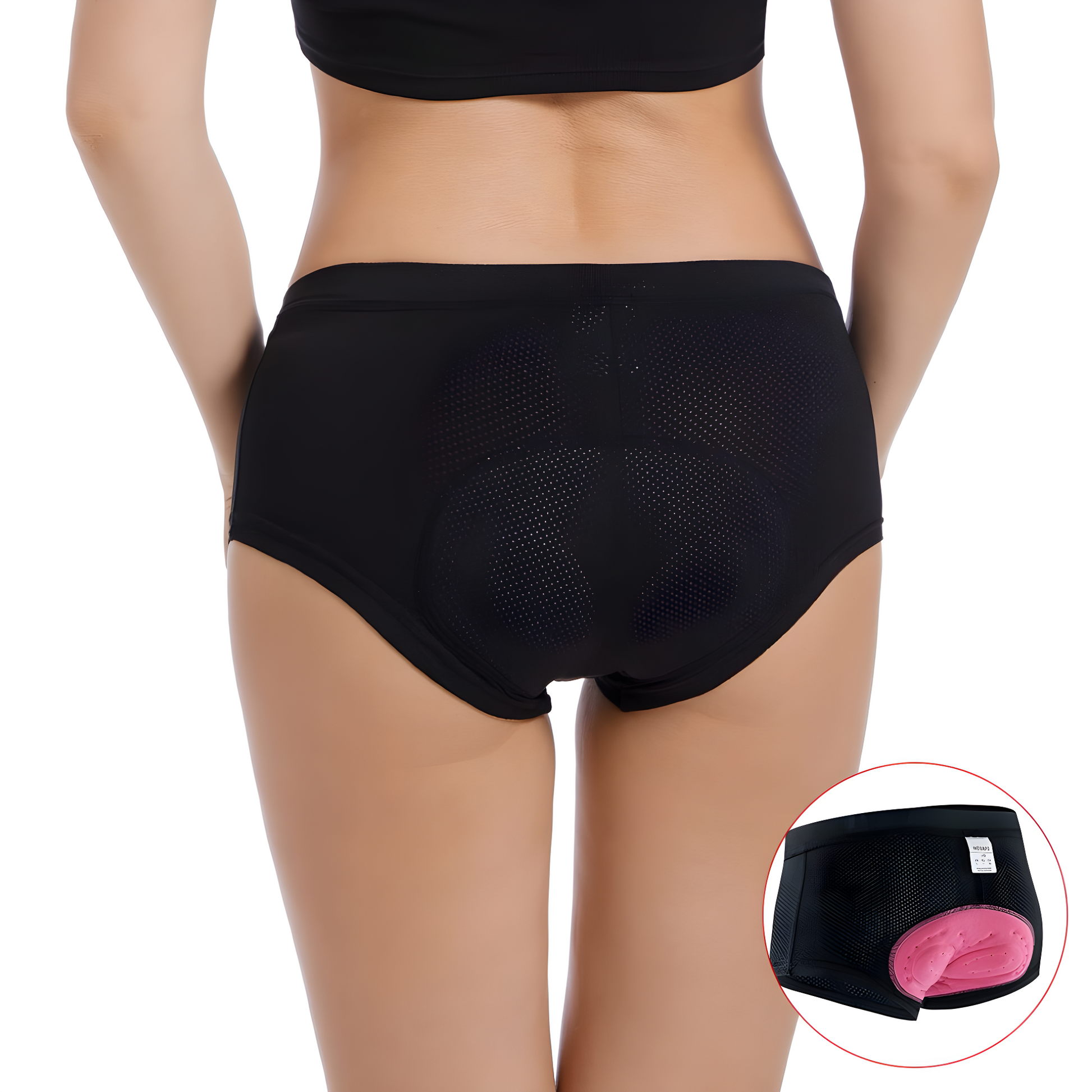 Ladies Cycling Shorts - FlexiComfort-Black-S-Nora Luxe