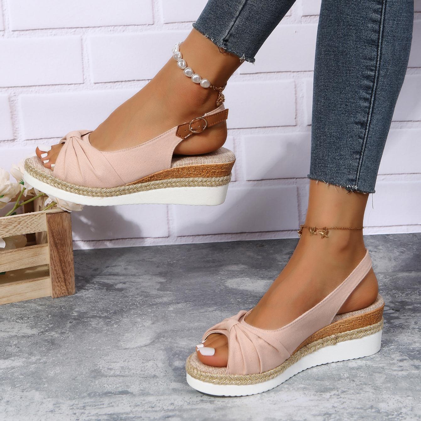 Ladies High Heel Sandals - ComfiLift-Beige-2.5-Nora Luxe