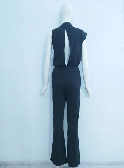 Ladies Jumpsuit - Bea-Black-2-Nora Luxe
