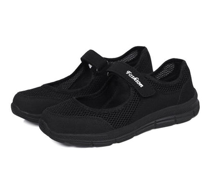 Ladies Slip-ons - AirFlow-Black-4-Nora Luxe