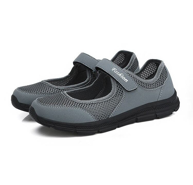 Ladies Slip-ons - AirFlow-Dark Grey-4-Nora Luxe