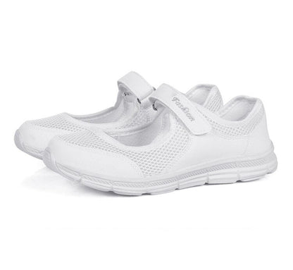 Ladies Slip-ons - AirFlow-White-4-Nora Luxe