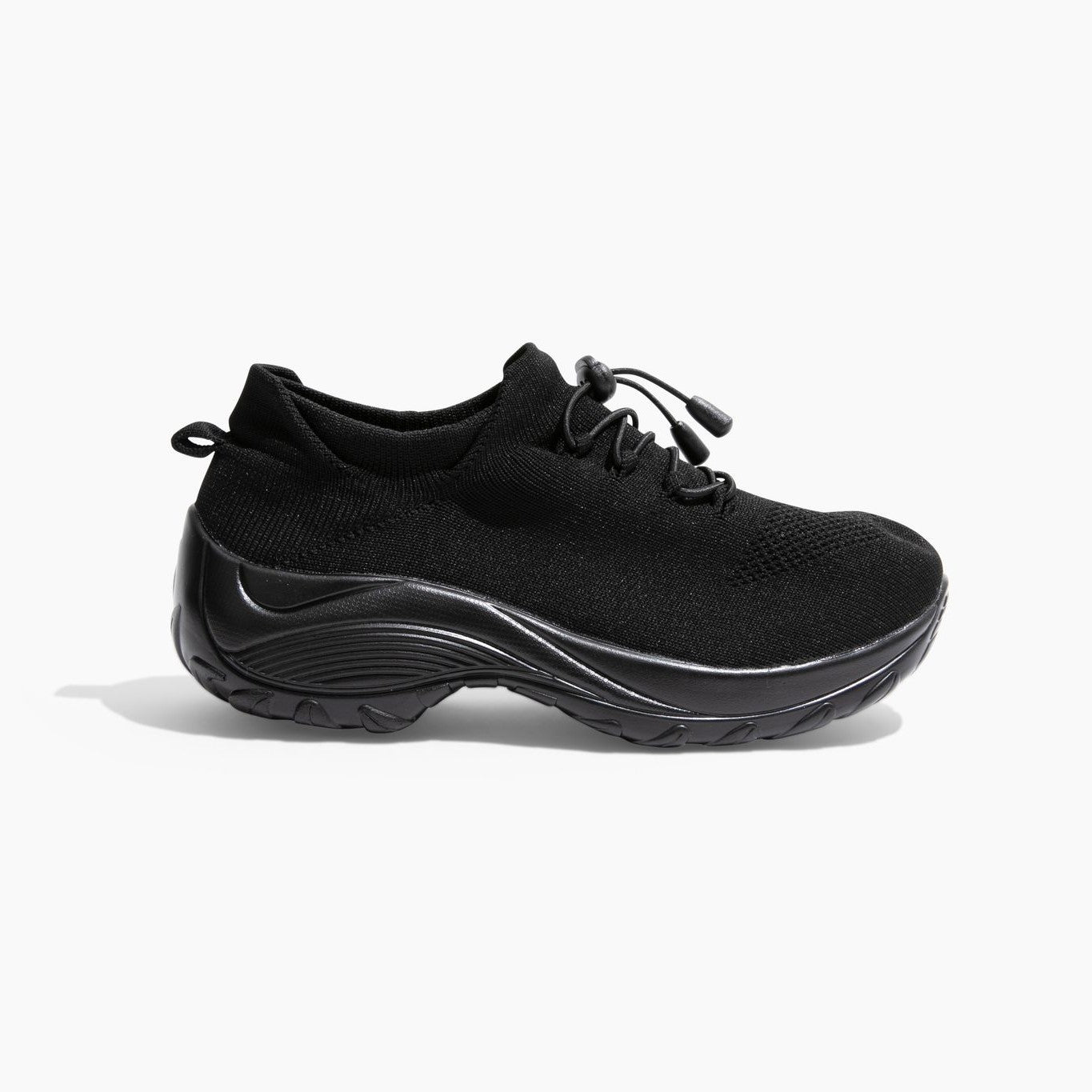 Ladies Sneakers - FlexiComfort-Black-4-Nora Luxe