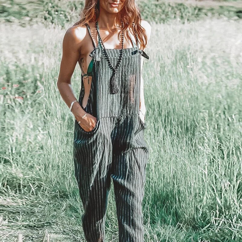 Women's Casual Summer Romper with Adjustable Straps - Pexav