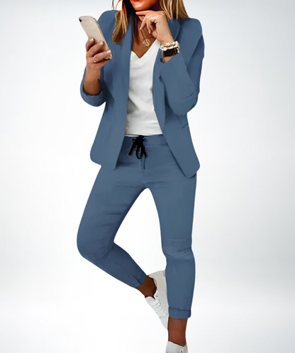 Women's Classic Pantsuit Set - Pexav