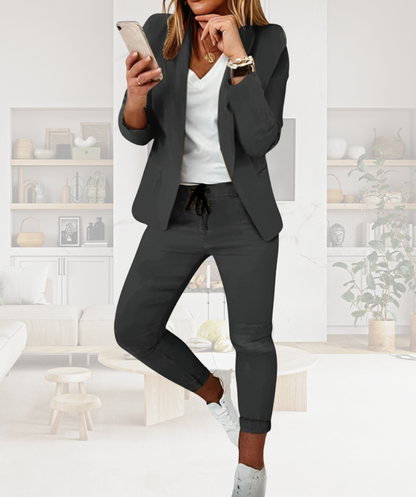 Ladies' Trouser Suit - Livia-Gray-S-Nora Luxe