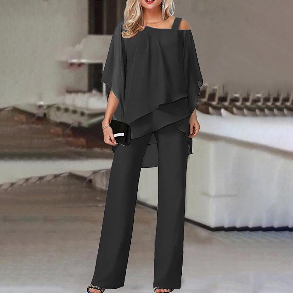 Ladies Two-Piece Set - Lupus-Black-S-Nora Luxe