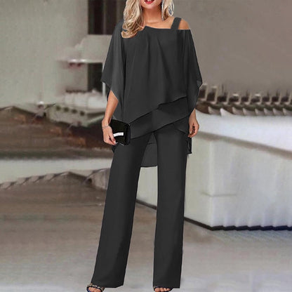 Ladies Two-Piece Set - Lupus-Black-S-Nora Luxe