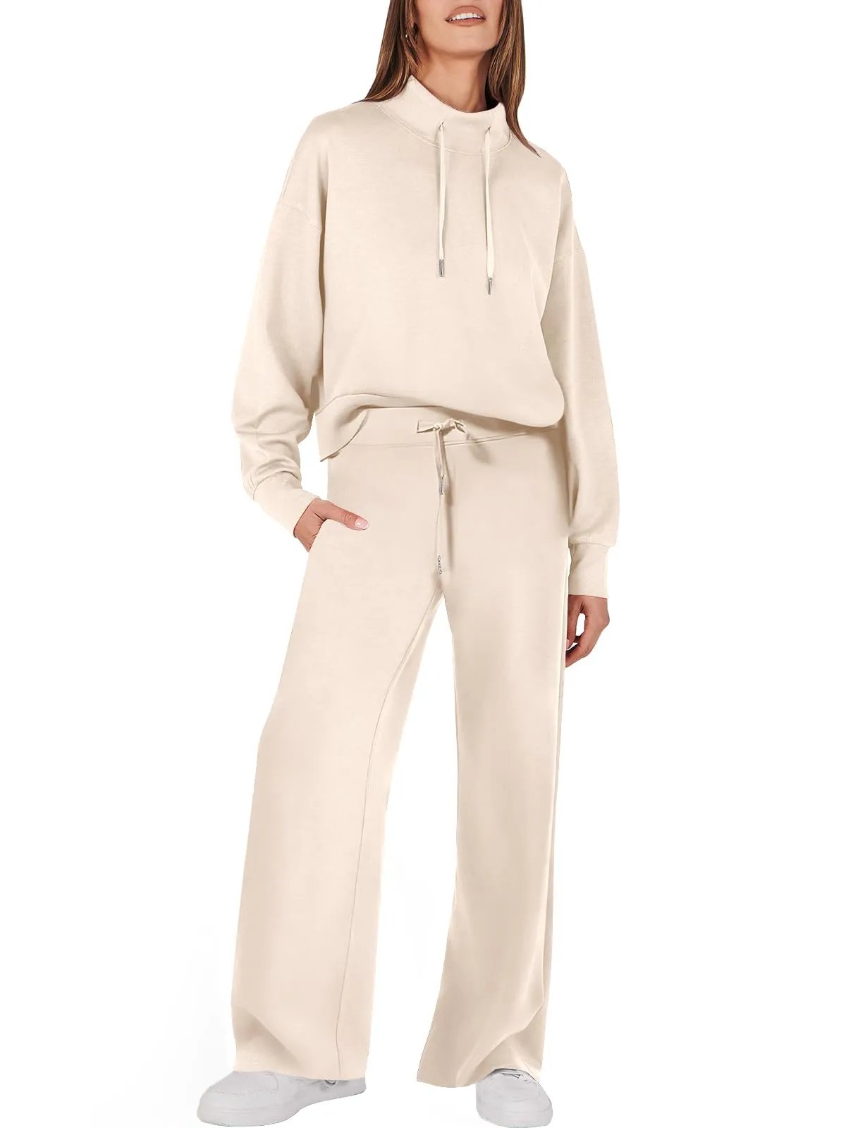 Ladies Two-Piece Suit - Jamie-Apricot-S-Nora Luxe