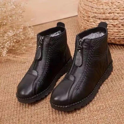 Ladies' Winter Ankle Boots - CozyStep-Black-2.5-Nora Luxe