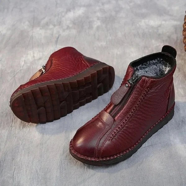 Warm Women's Ankle Booties - Pexav