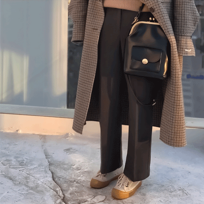 Elegant Faux Leather Tote Handbag