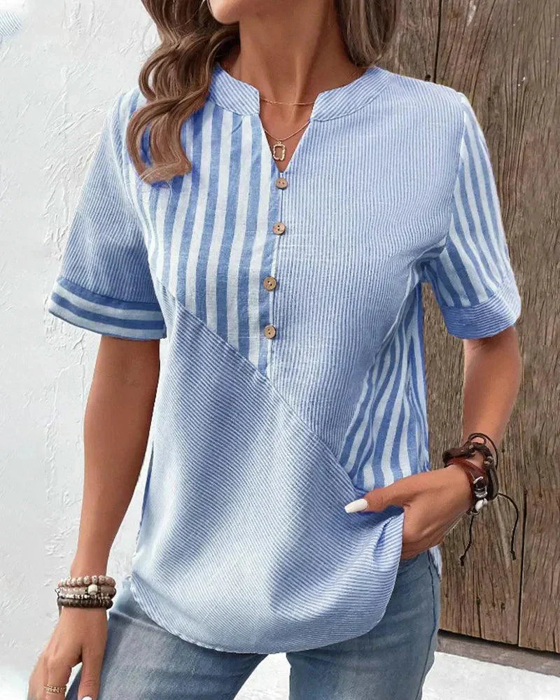 Women's Breathable Classic Stripe Shirt