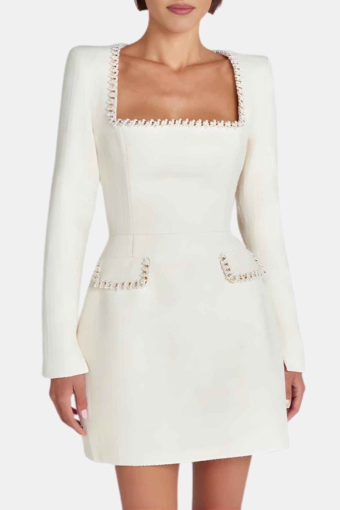 Chic Ladies' Long Sleeve Fit Mini Dress - Olytrend