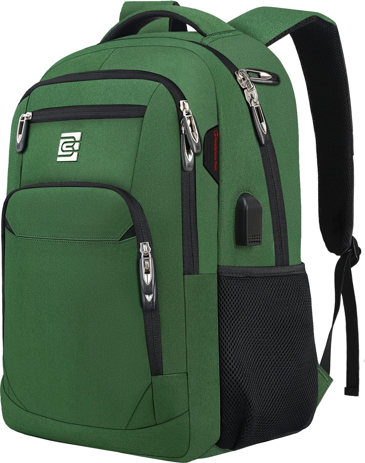 Secure Laptop Backpack with USB Charging and Pockets