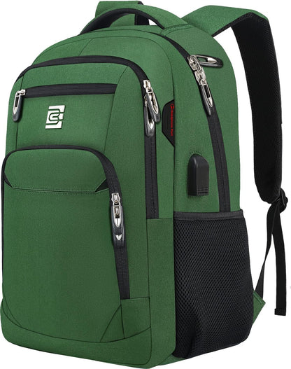 Secure Laptop Backpack with USB Charging and Pockets