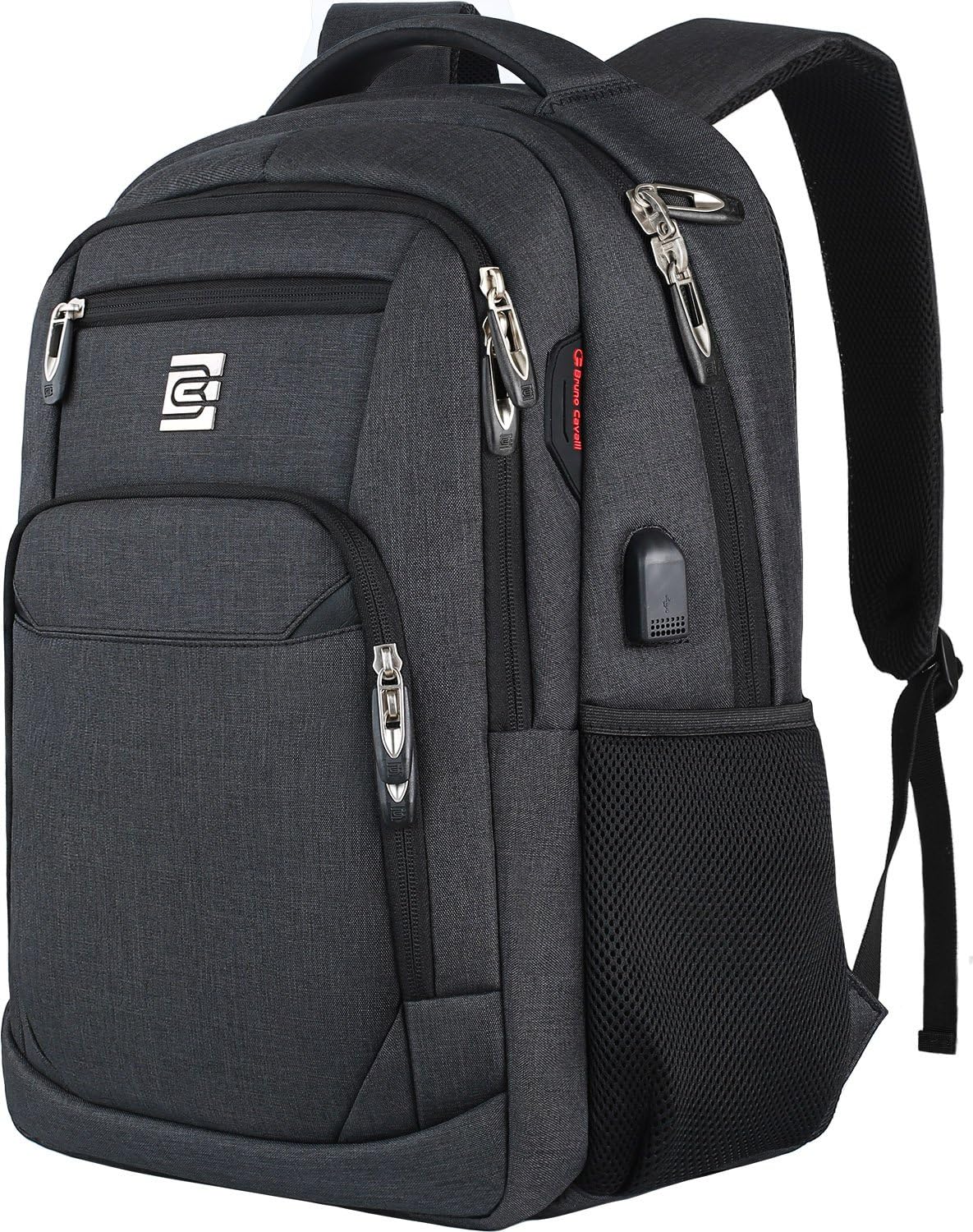 Secure Laptop Backpack with USB Charging and Pockets