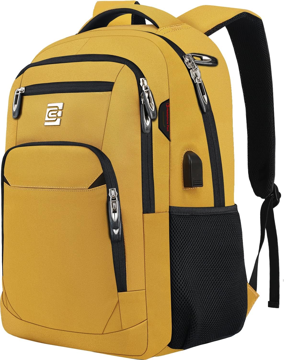 Secure Laptop Backpack with USB Charging and Pockets