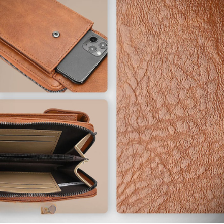 Eco Friendly Faux Leather Crossbody Purse Bag