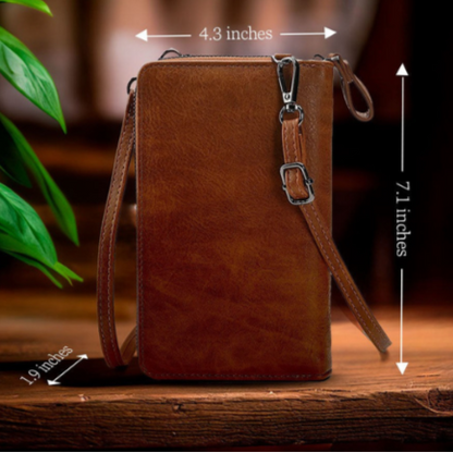 Eco Friendly Faux Leather Crossbody Purse Bag