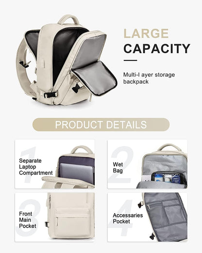 Waterproof Hiking Rucksack with Laptop Sleeve & USB Charger