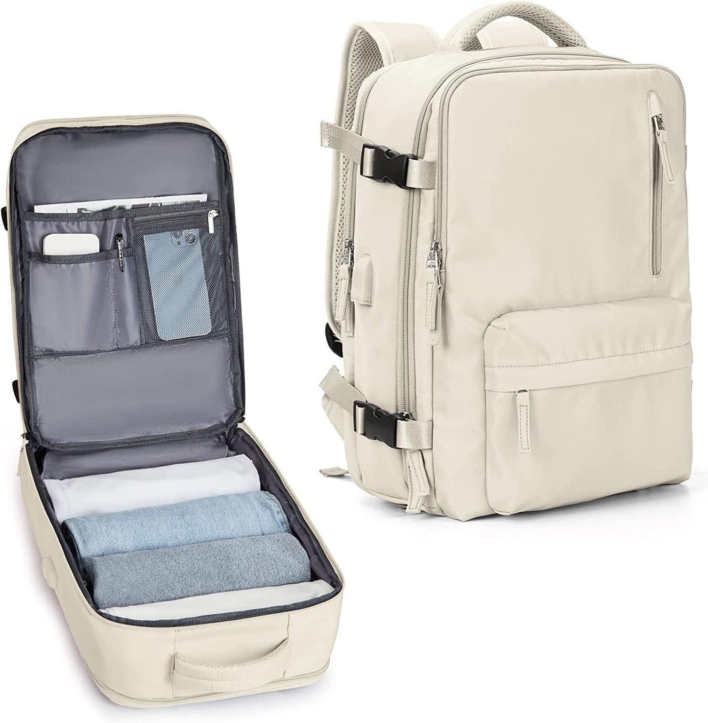 Waterproof Hiking Rucksack with Laptop Sleeve & USB Charger - Pexav