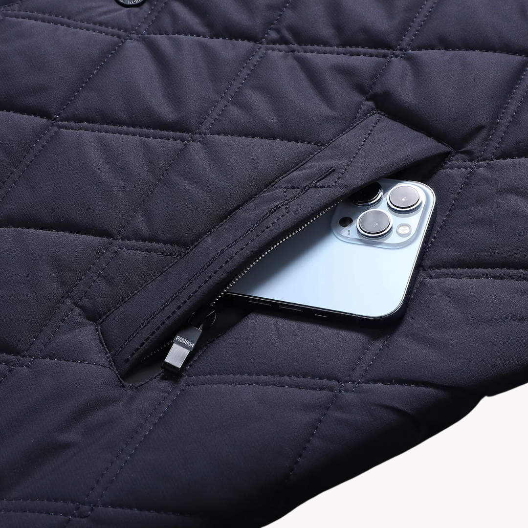 Image of Larry | Men's Diamond Quilted Coat