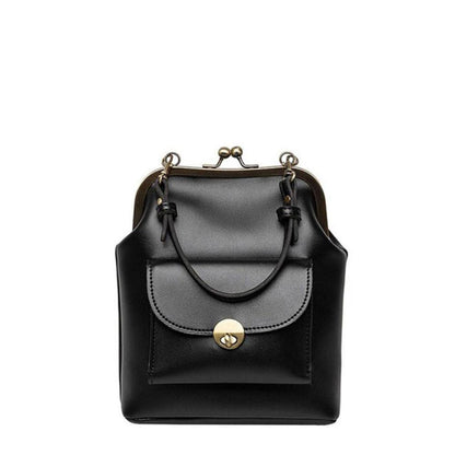 Elegant Faux Leather Tote Handbag