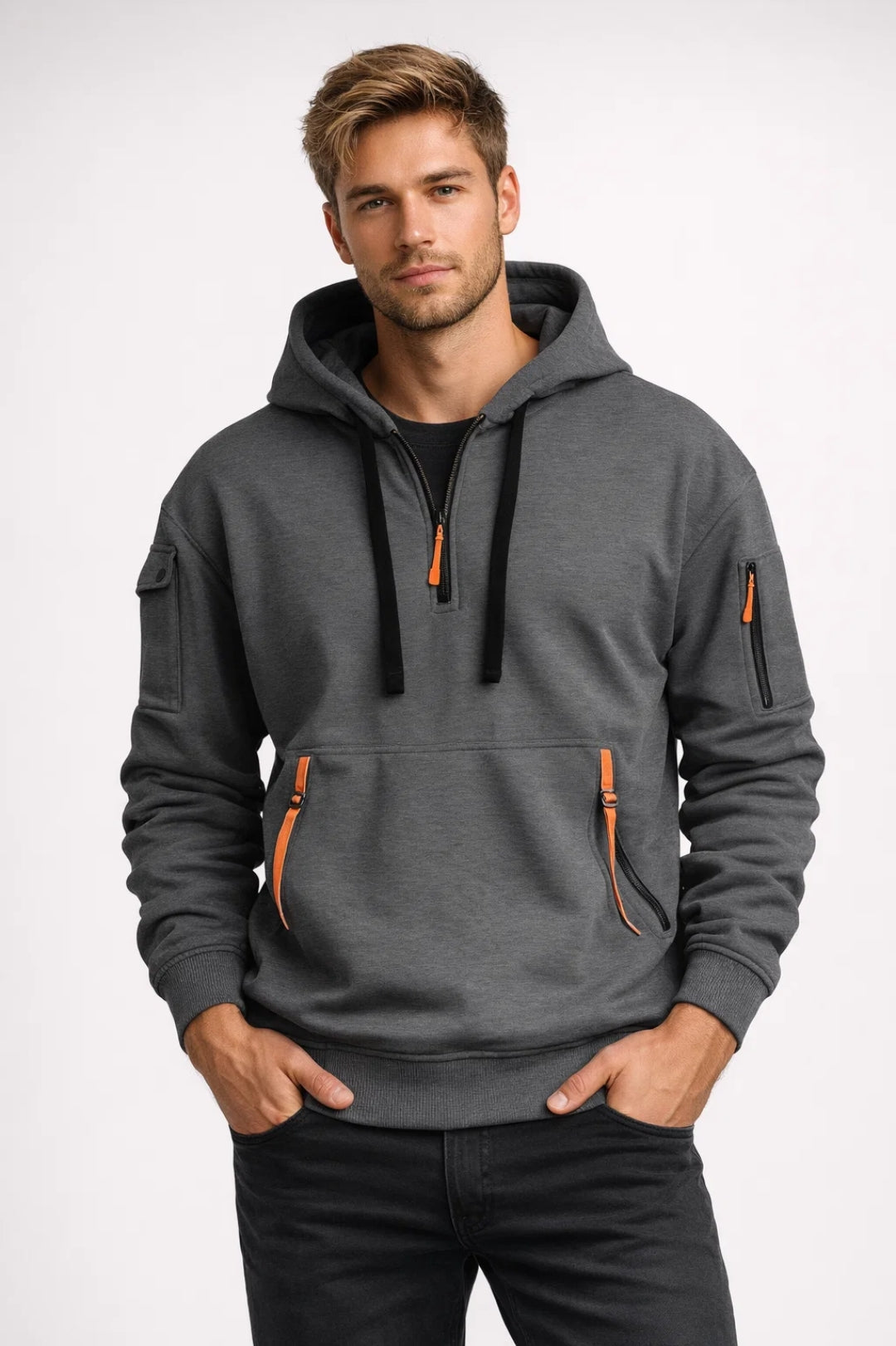 Lawson | Men's Fleece Zip Up Hooded Sweatshirt - Olytrend