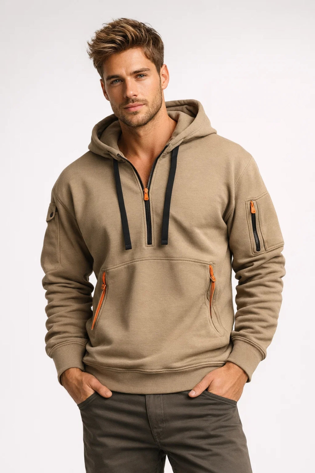 Image of Lawson | Men's Half-Zip Pullover Hoodie