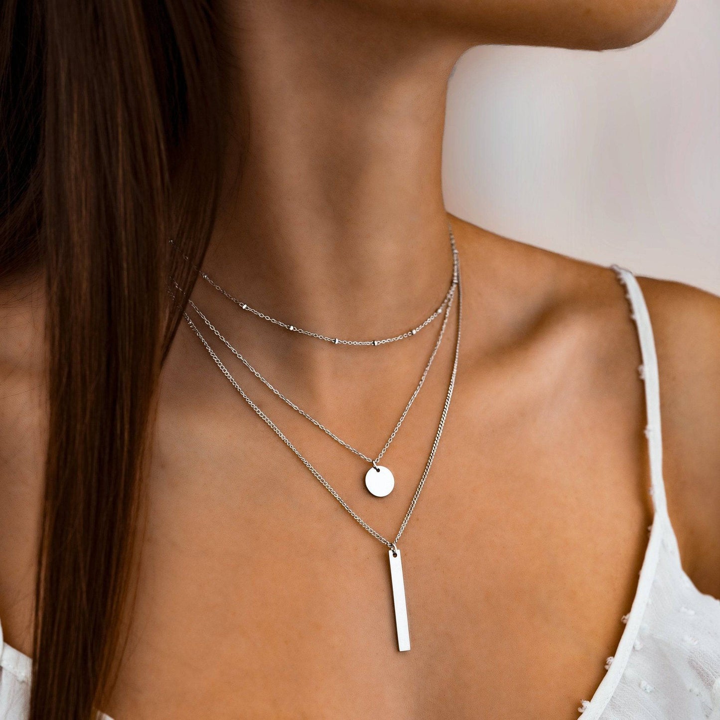 Stylish 3 Layer Chain Necklace - Pexav