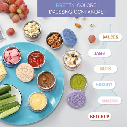 Leak-proof Stainless Steel Sauce Cups (6 Pieces) - FlavorPods-45ml-Nora Luxe