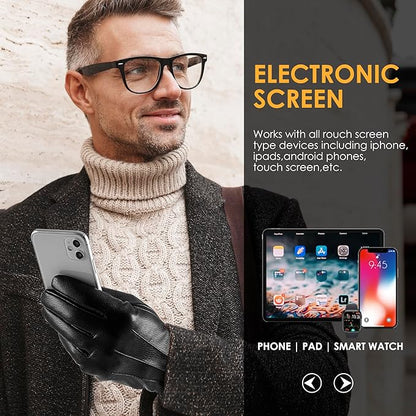 Learn Touchscreen Winter Gloves for Men - Oliver-M/L-Nora Luxe