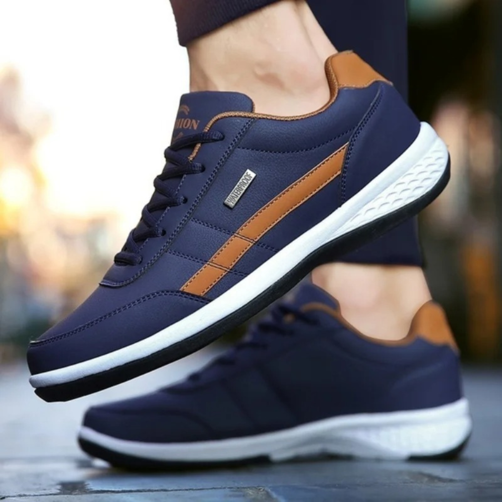 Stylish Athletic Leather Running Shoes