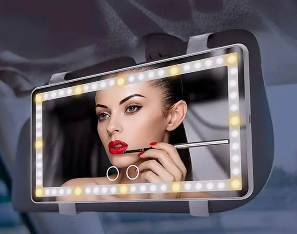 Bright Lighted Compact Vanity Mirror - Pexav
