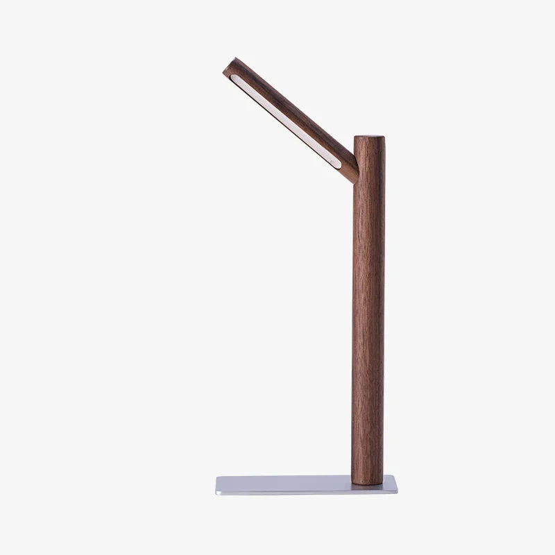 LED Desk Lamp with 360° Adjustable Head - Flexura-Walnut-The Livary
