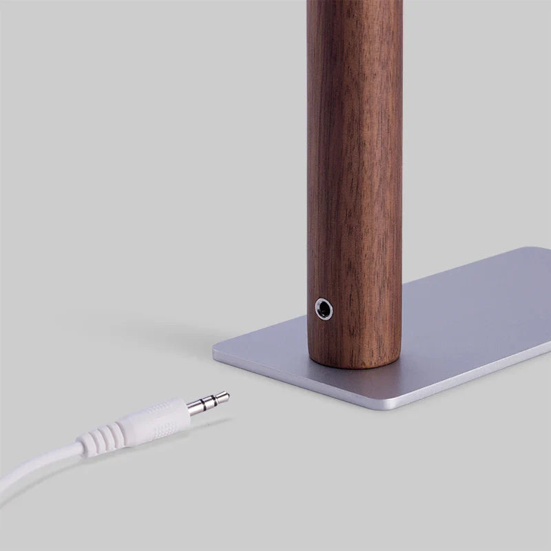 LED Desk Lamp with 360° Adjustable Head - Flexura-Walnut-The Livary