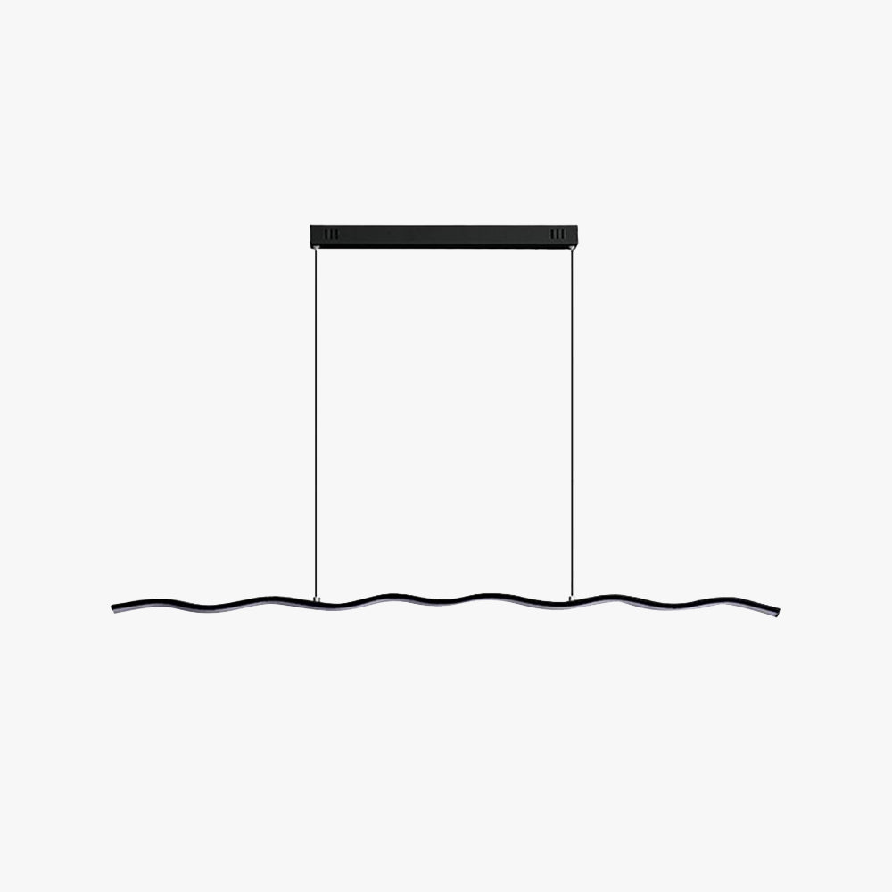 Stylish LED Hanging Light with Modern Wave Design - Pexav