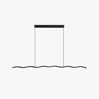 Stylish LED Hanging Light with Modern Wave Design - Pexav